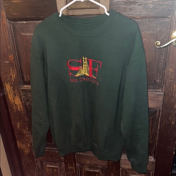 None Other - San Francisco Green Crewneck Sweatshirt